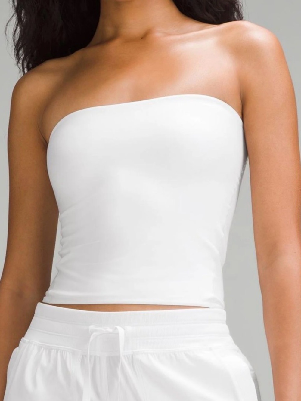 lululemon athletica White Seamless Bandeau Tube Top